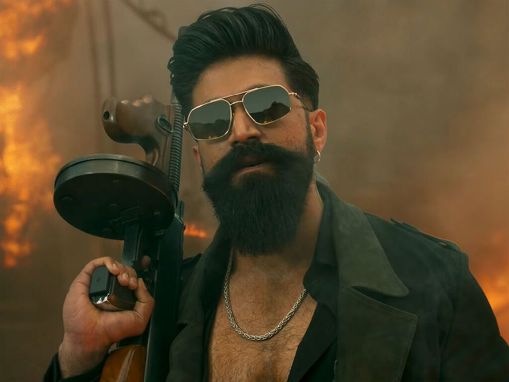 Actor Yash in a dark action look from the Toxic teaser released on his birthday