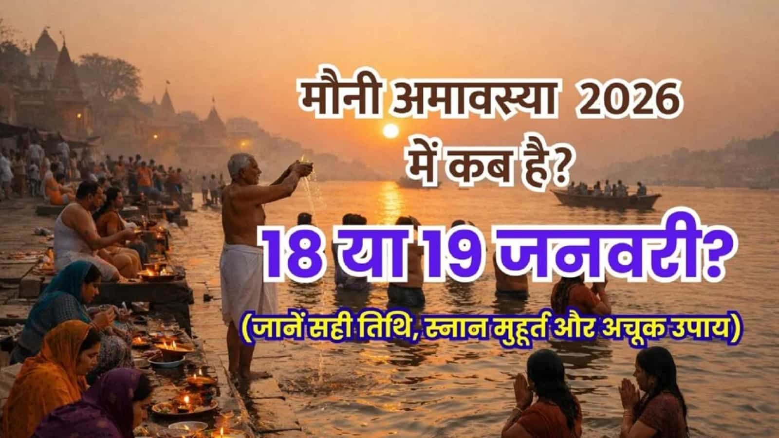 Mauni Amavasya 2026 : कब है मौनी अमावस्या-17 या 18 जनवरी,जानें शुभ मुहूर्त एवं सही तिथि