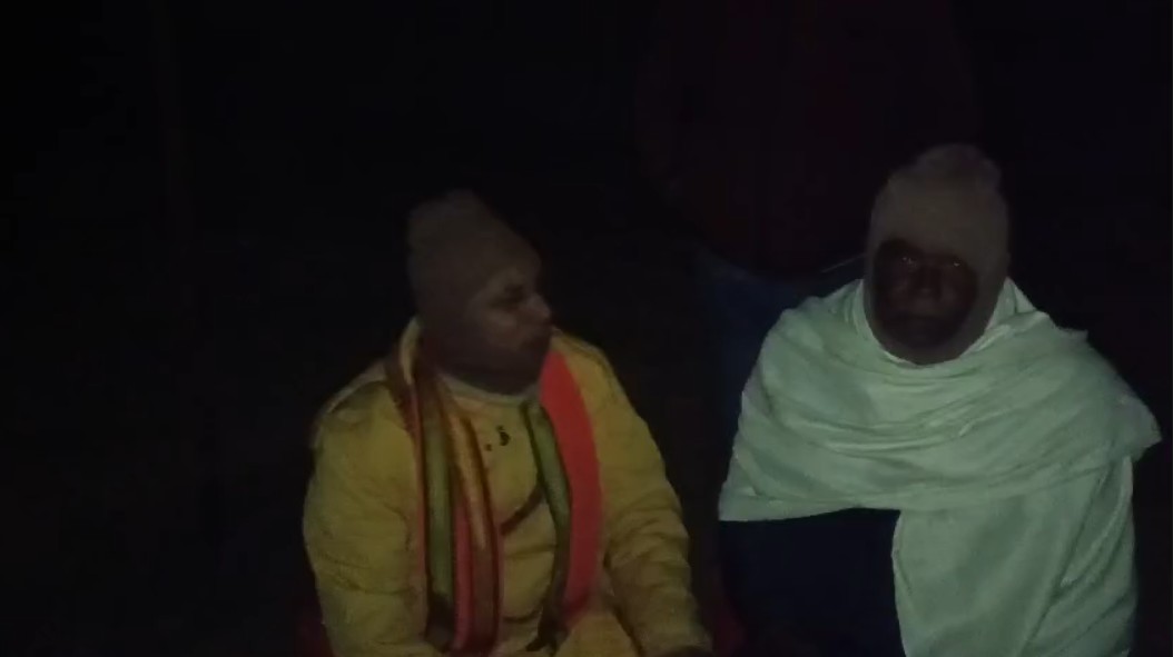 Mauganj MLA Pradeep Patel sat on strike