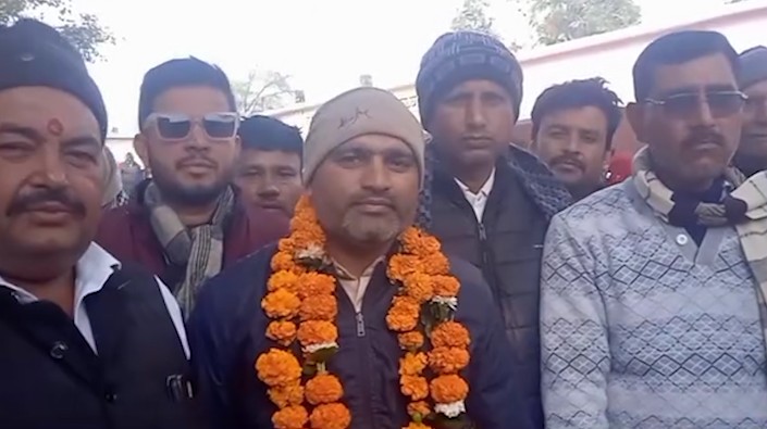 Mrityunjay Mishra's victory in Rewa District Panchayat Ward 16