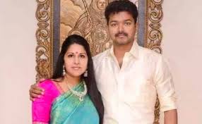 Actor Vijay and wife Sangeetha Sornalingam