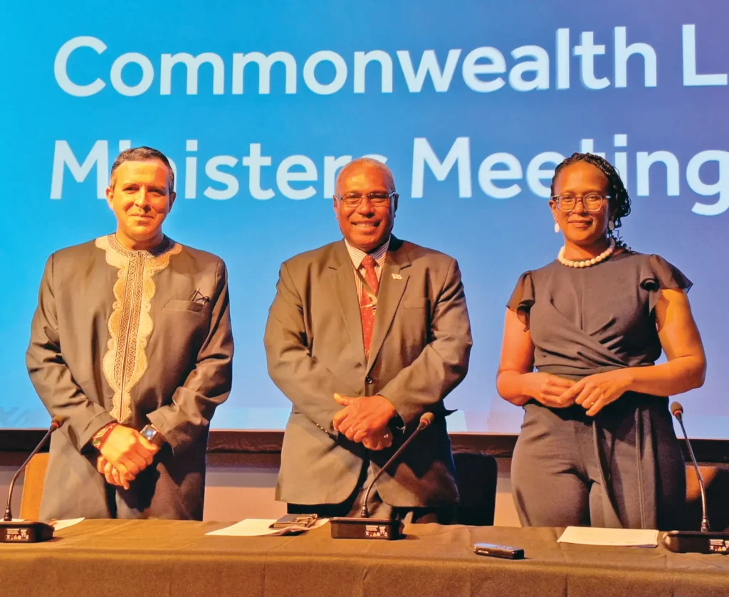 Law ministers at the Commonwealth Law Ministers Meeting in Suva, Fiji adopting the Nadi Declaration.