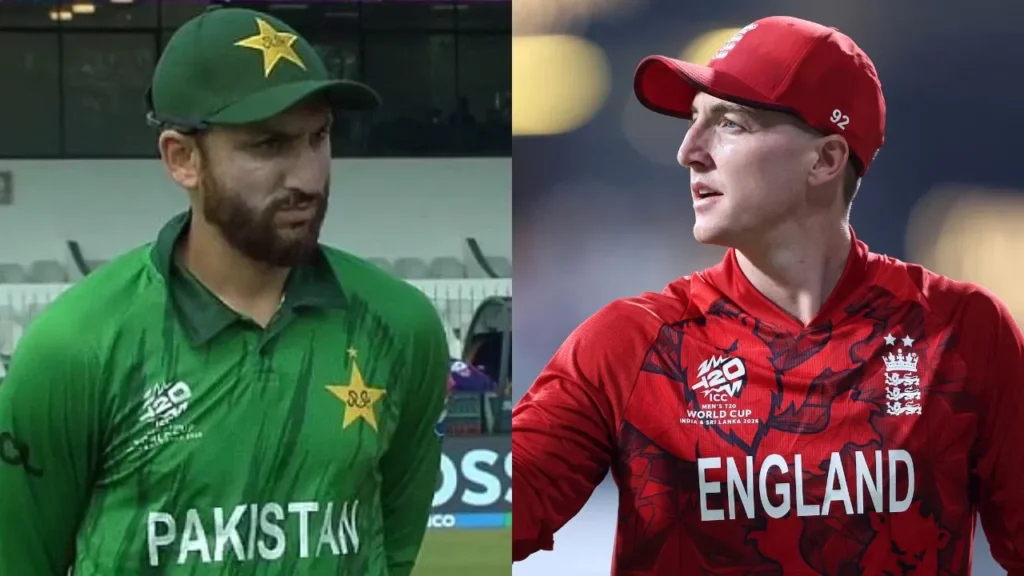 England captain Harry Brook and Pakistan captain Salman Agha at Pallekele Stadium during T20 World Cup 2026.