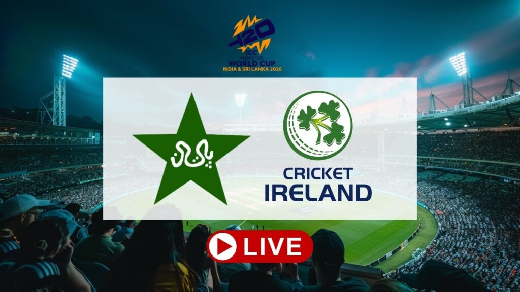 Pakistan vs Ireland T20 World Cup 2026 warm-up match official broadcast and streaming guide.