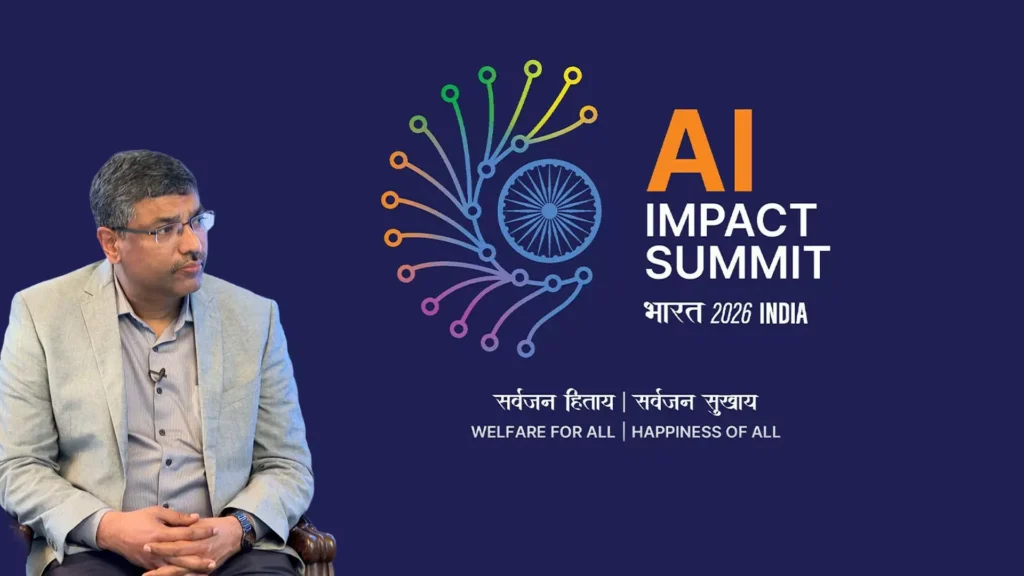 IT Secretary S Krishnan speaking about genuine innovation at the AI Impact Summit in New Delhi.