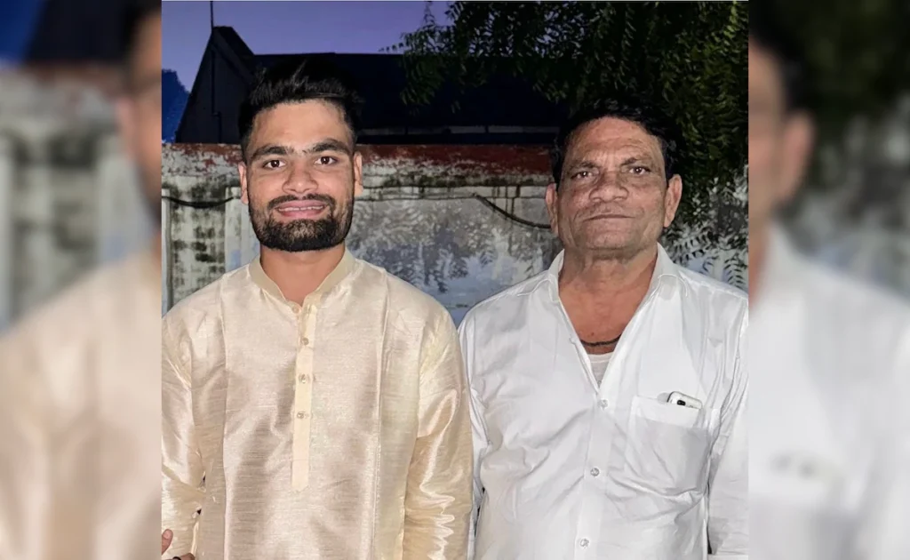 Indian cricketer Rinku Singh and a medical illustration explaining stage 4 liver cancer.