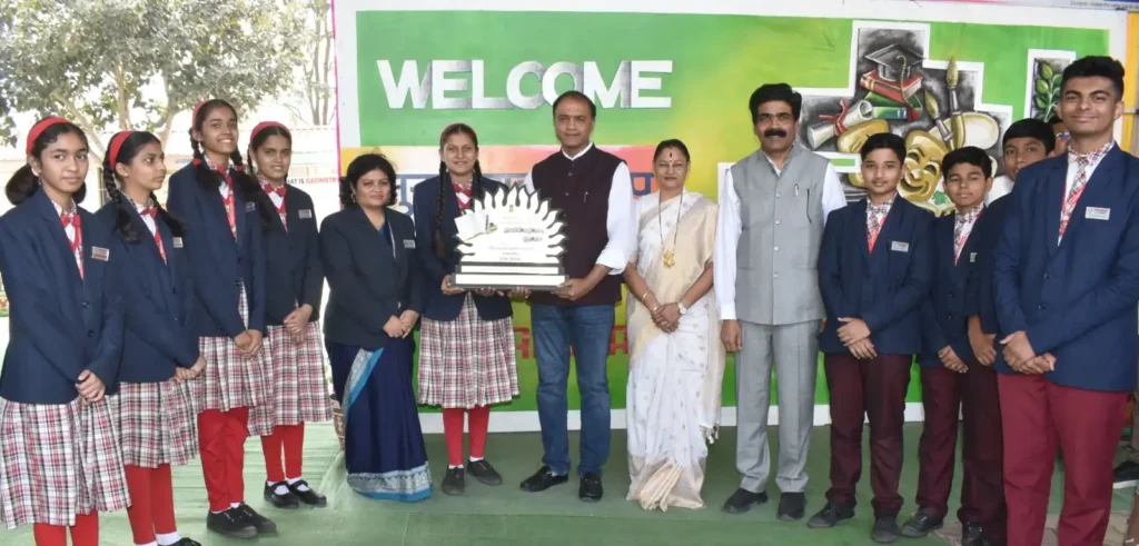 Maharashtra Minister Pankaj Bhoyar addressing a press meet regarding the school minority status inquiry