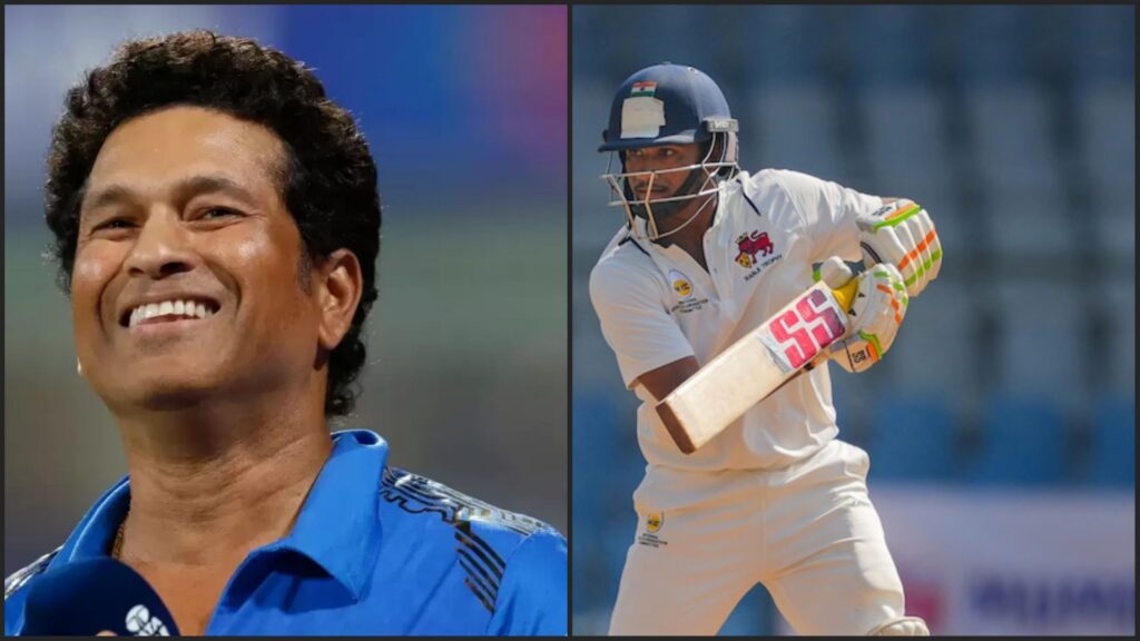 Sachin Tendulkar mentoring Mumbai cricket team players ahead of Ranji Trophy quarter final.