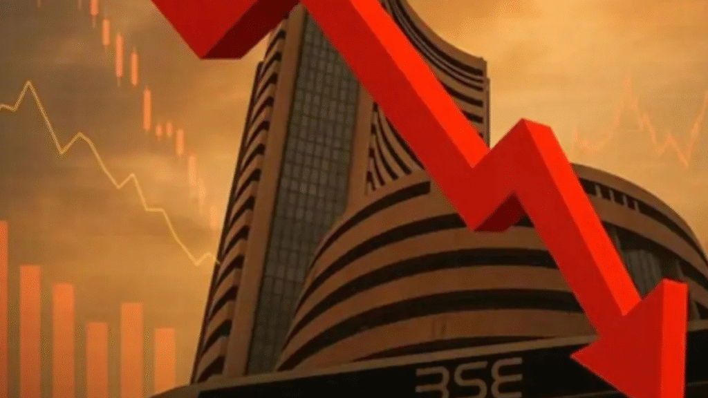 Sensex में 400 अंकों की गिरावट, IT शेयरों की बिकवाली से Nifty 25,850 के नीचे फिसला