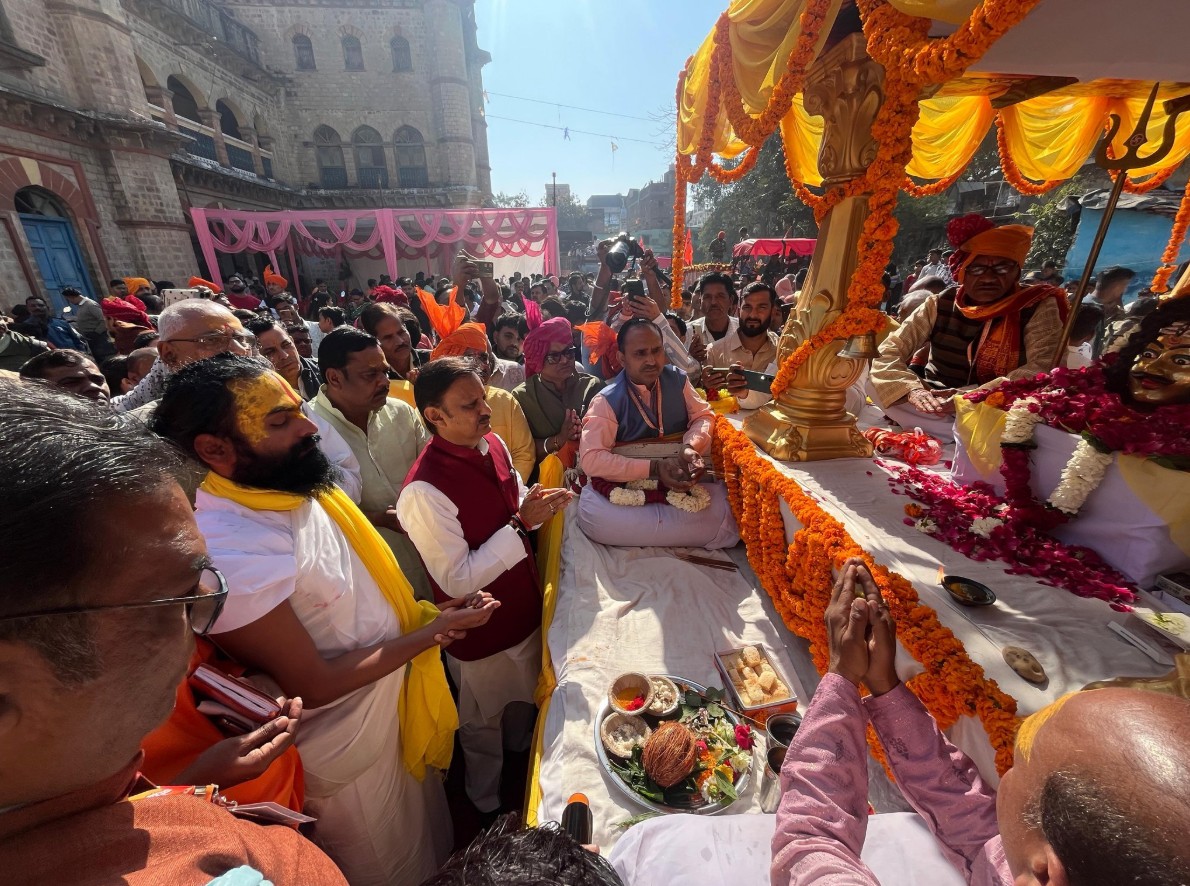 Grand Shiva procession took place on Mahashivratri