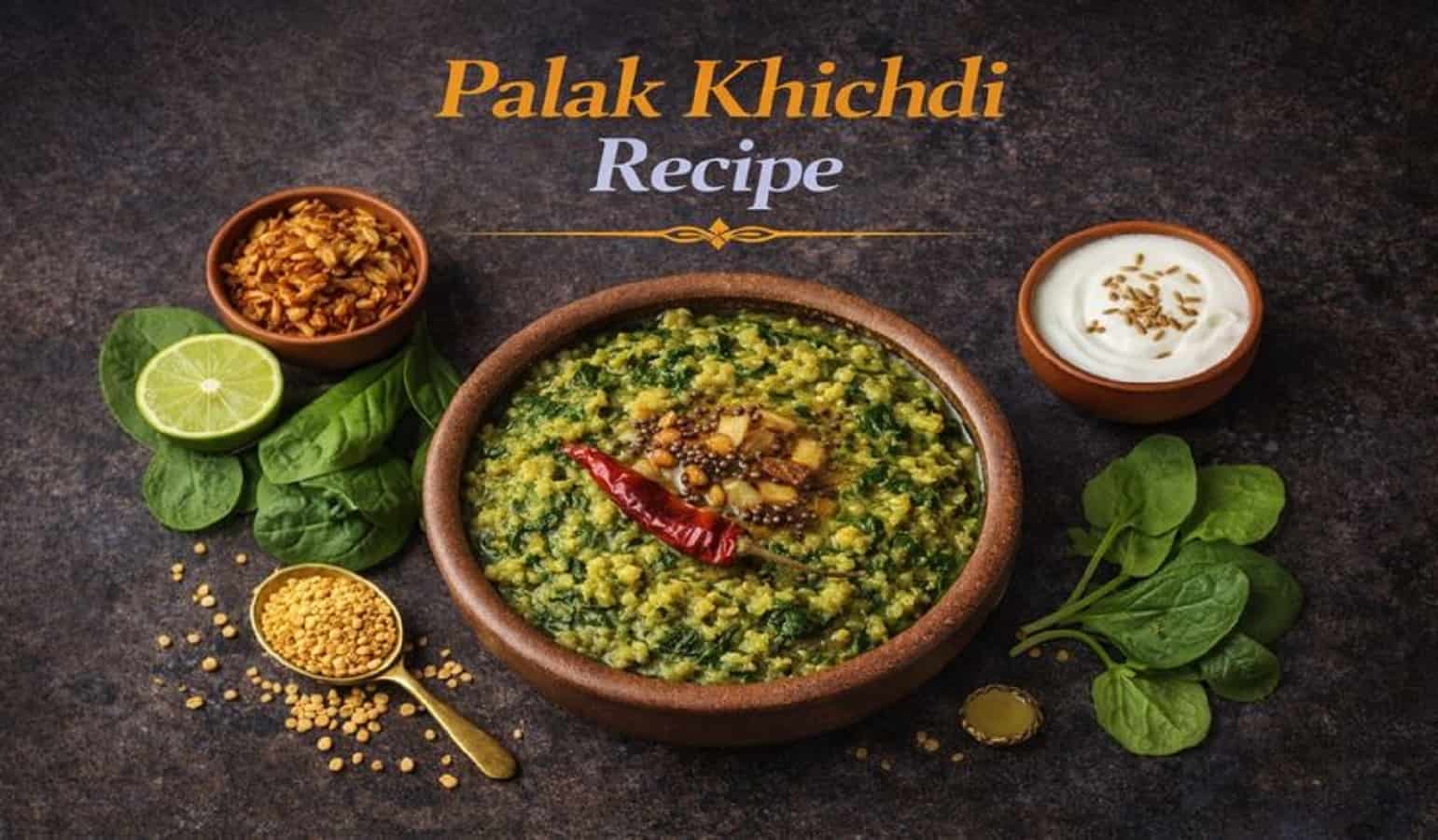 Indian Healthy Palak Khichdi Recipe : सेहत-स्वाद का परफेक्ट कॉम्बो डिश-पालक खिचड़ी