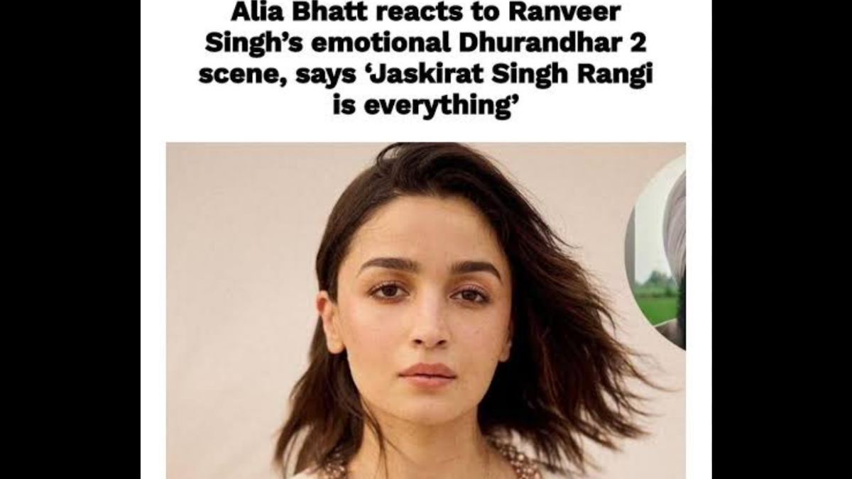 Alia Bhatt reacts to the success of Dhurandhar 2