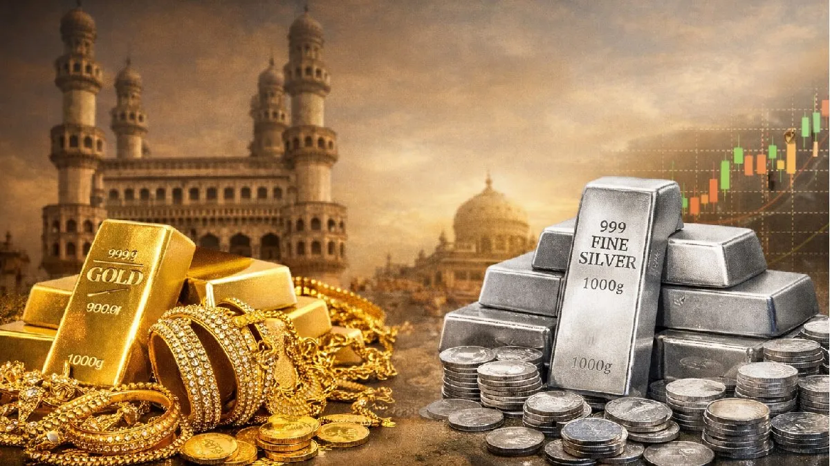 Trend chart showing gold rates in India stabilizing Rs 15,210 below peak prices