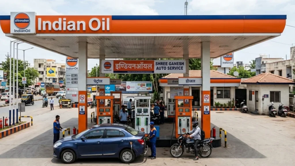 Table showing today's petrol and diesel prices across Indian metro cities including Delhi and Mumbai.