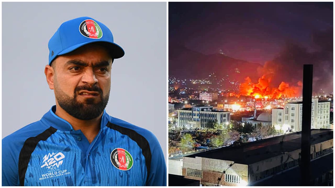 Afghan cricketer Rashid Khan reacting to the devastating Kabul airstrikes and civilian casualties.
