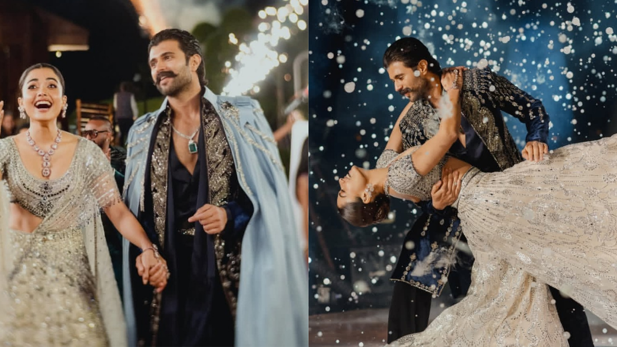 Vijay was seen dancing with Rashmika in his lap, pictures from the sangeet night went viral