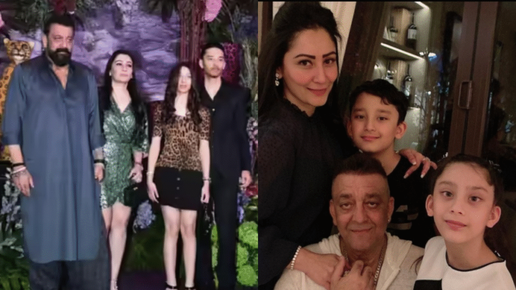 Sanjay Dutt spotted at an event with his family; Iqra Dutt's stylish look is in the news