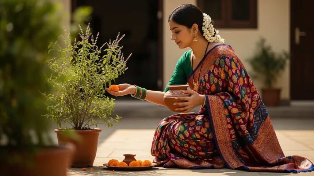 Why Offering Tulsi Leaves to Goddess : नवरात्रि में तुलसी चढ़ाने के नियम-जानिए क्यों वर्जित है मां को तुलसी अर्पण