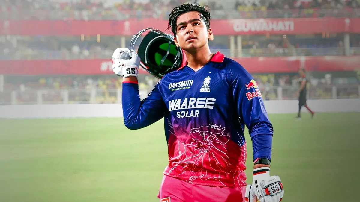 Vaibhav Suryavanshi batting for the Rajasthan Royals in IPL 2026.