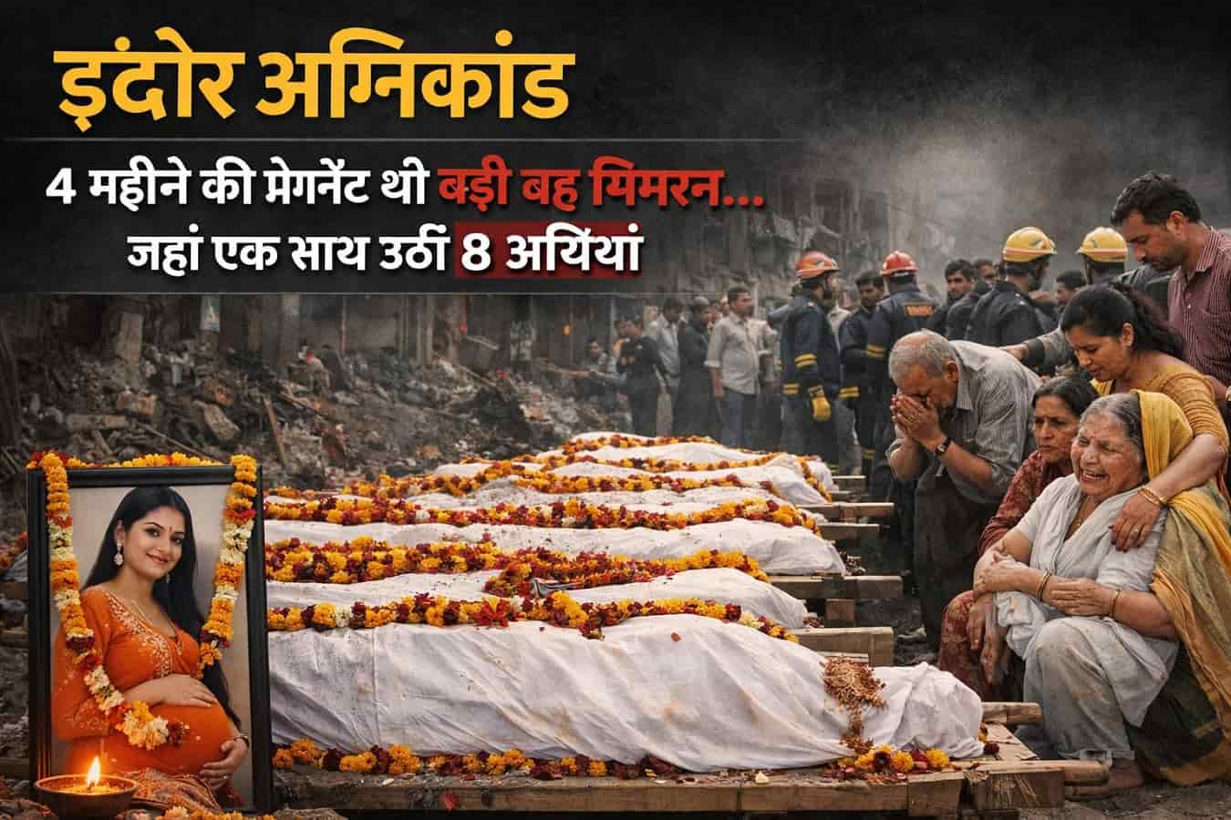 Indore Fire Tragedy : इंदौर अग्निकांड-4 महीने की प्रेग्नेंट थी बड़ी बहू सिमरन…जहां एक साथ उठीं 8 अर्थियां
