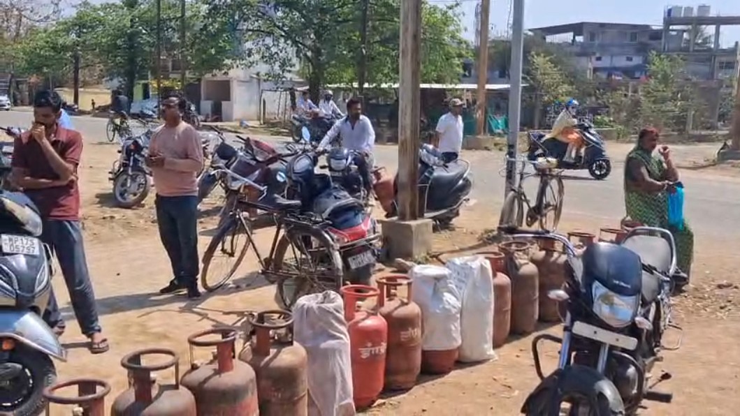 gas cylinder crisis in rewa