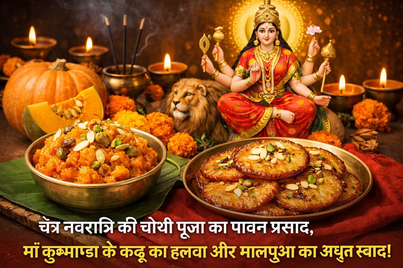 Significance Of Day 4 & The Form Of Maa Kushmanda : माँ कूष्माण्डा होंगीं प्रसन्न,मिलेगा कृपा का आशीर्वाद