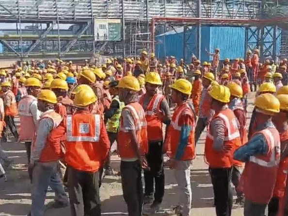 Uproar after death of worker in Singrauli power plant