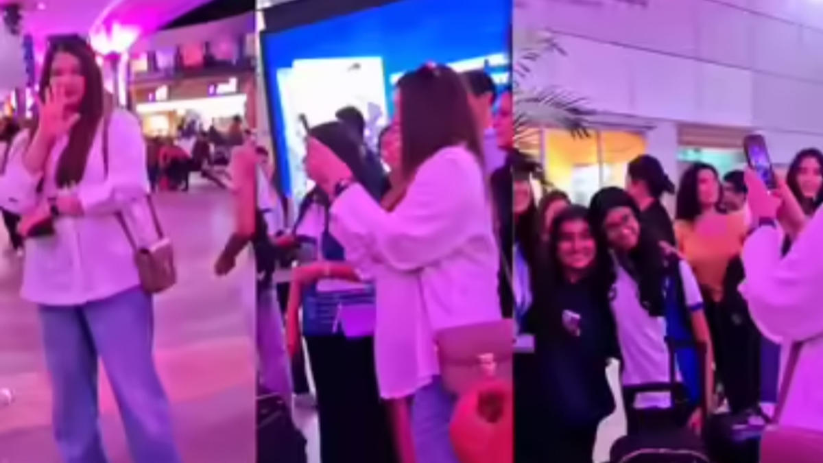 Aishwarya Rai Bachchan received her daughter at the airport
