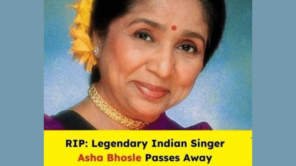 Asha Bhosle passes away at 92, music industry mourns