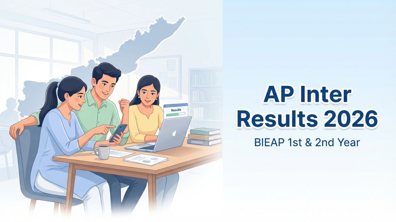 BIEAP student checking AP Inter Results 2026 on official website