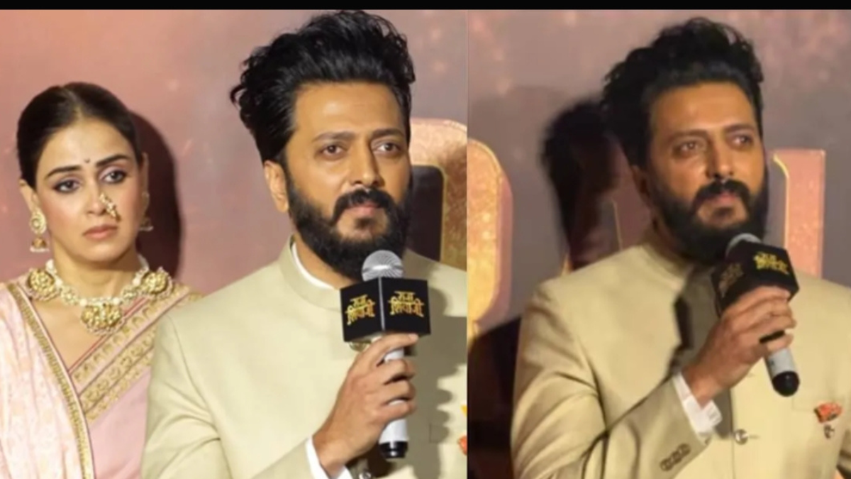 Genelia takes the stage as Riteish Deshmukh gets emotional at the event