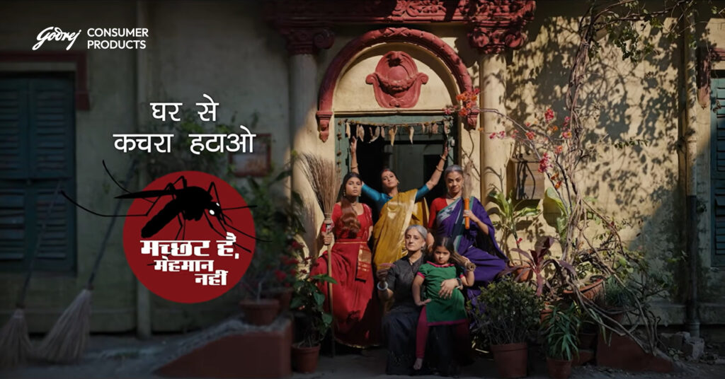 Godrej Consumer Products Machar Hai Mehman Nahi campaign awareness film still showing mosquito prevention message