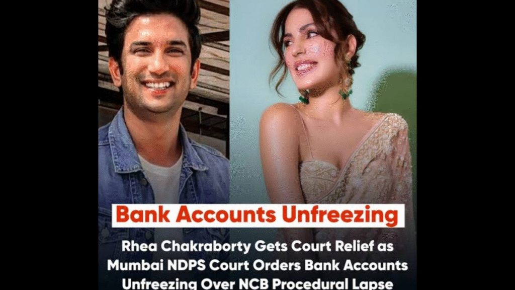 Rhea Chakraborty Relief: Court orders unfreezing of bank accounts