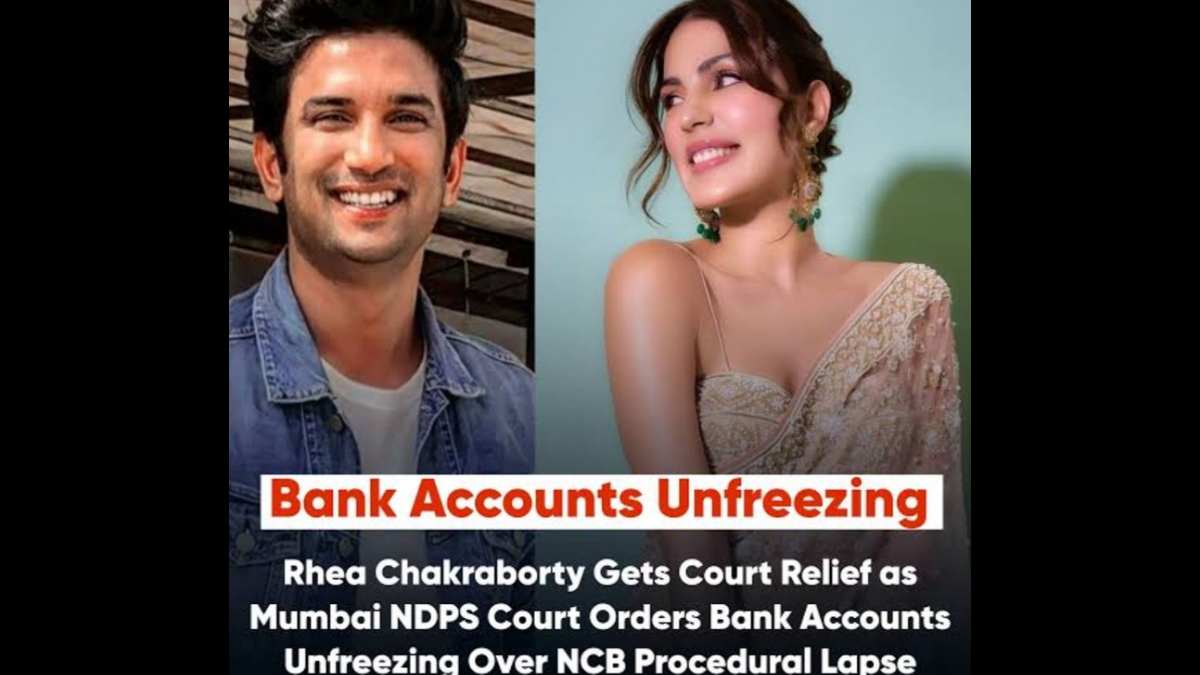 Rhea Chakraborty Relief: Court orders unfreezing of bank accounts