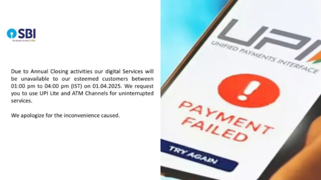 SBI UCO Payment Failure Disrupts Online SBI Services, Impacts UPI