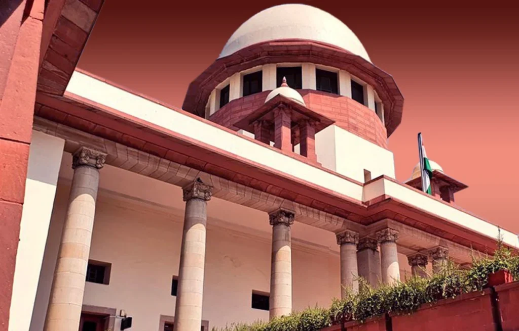 Supreme Court building with scales of justice representing the verdict on Bengal officer transfers