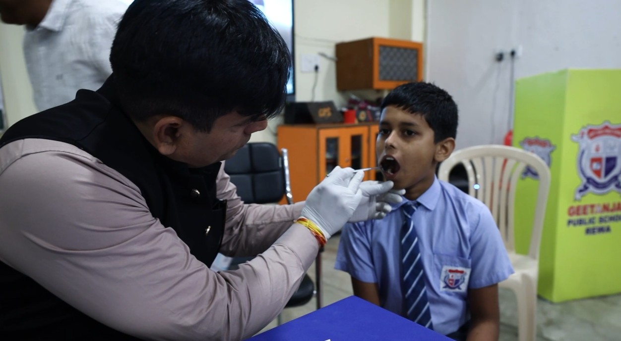 Health camp at Geetanjali Public School on World Health Day