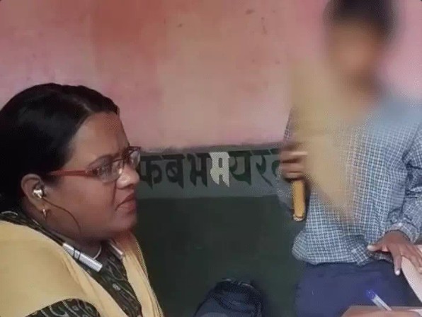 The student kept the fan blowing