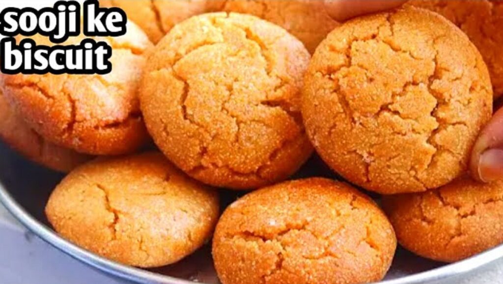 Homemade Eggless Semolina Biscuit Recipe