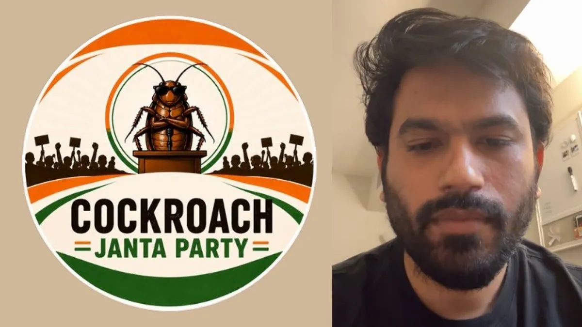Cockroach Janta Party CJP logo and Instagram follower count comparison with BJP