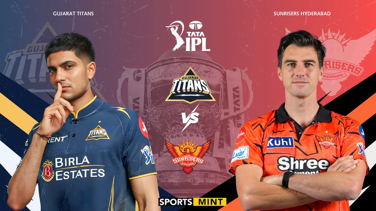 Sai Sudharsan and Kagiso Rabada in action during GT vs SRH IPL 2026 match.