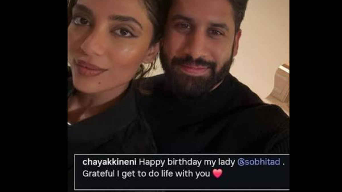 Naga Chaitanya wishes wife Sobhita a happy birthday in a special way