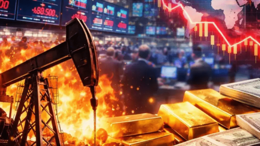 Nifty falls by more than 100 points, market under pressure due to rise in crude oil.
