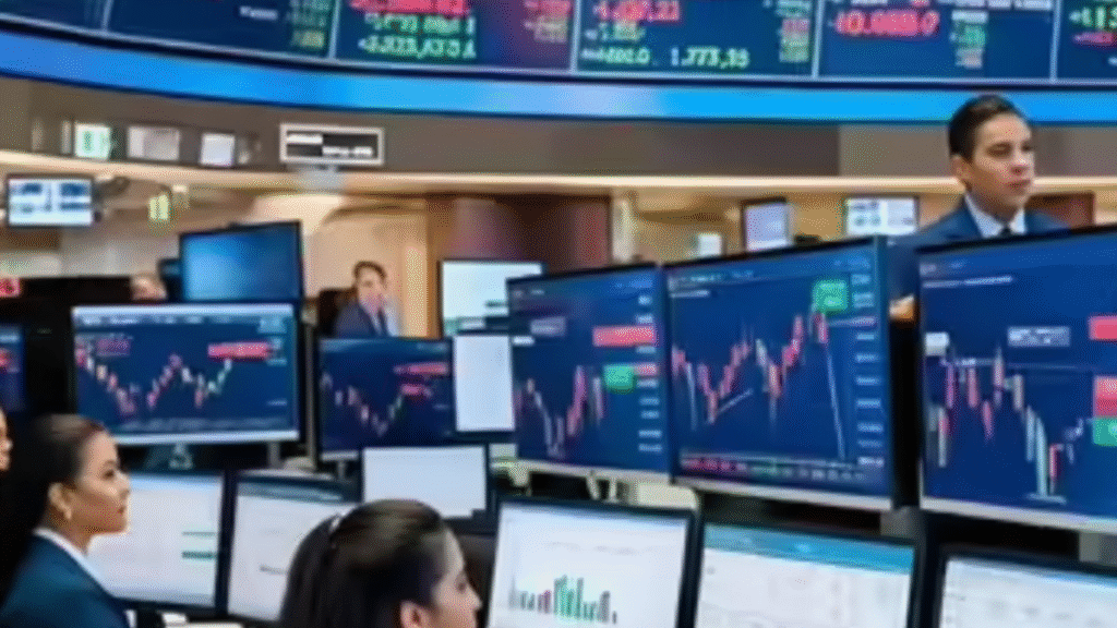 Nifty falls by more than 100 points, market under pressure due to rise in crude oil.