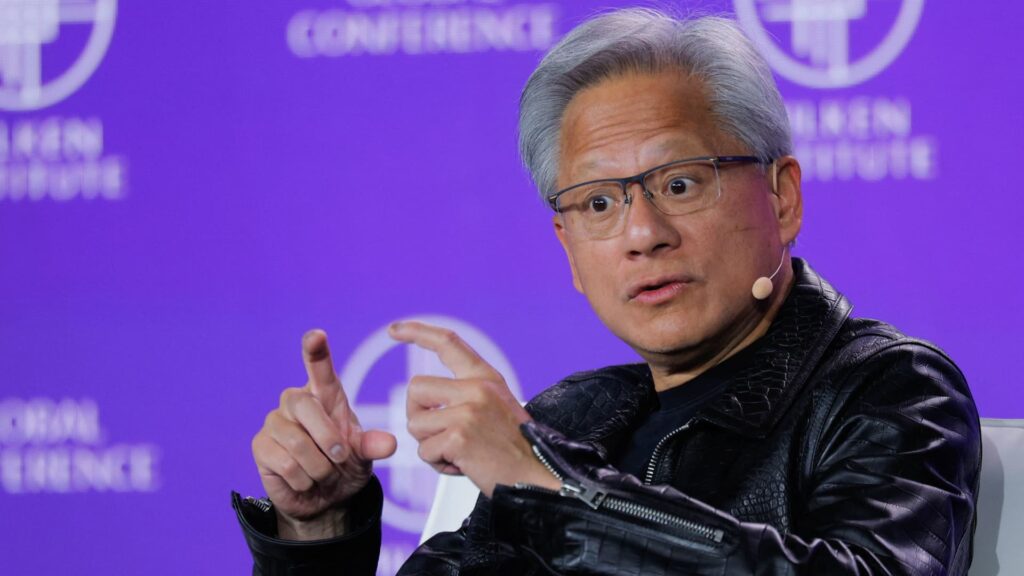 Nvidia CEO Jensen Huang talking about AI jobs and blue-collar workers