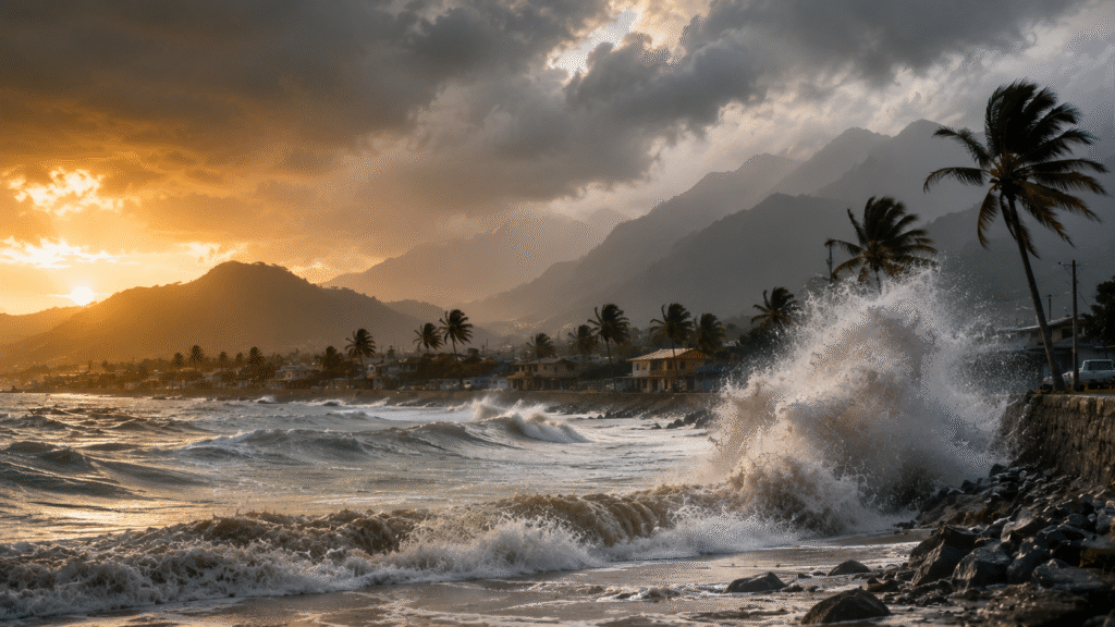 The Onset of El Niño: A 1,000-km-Wide Wave Rises in the Pacific Ocean