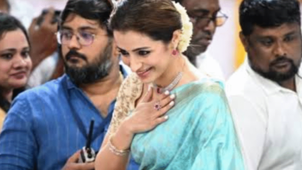 Trisha reaction to Vijay speech went viral, fans gave big reactions.