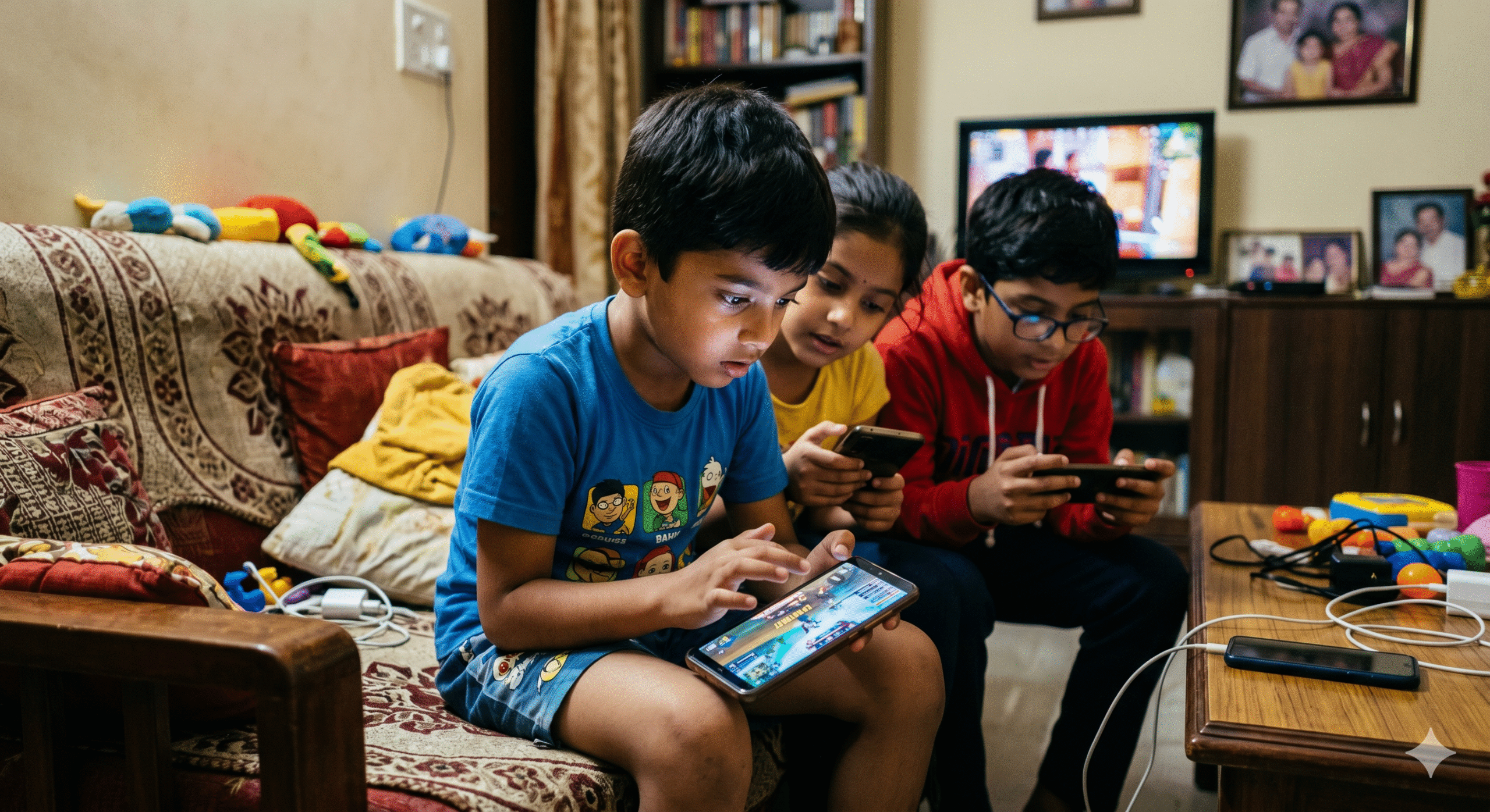 The craze of mobile games extinguished the lamp of the house