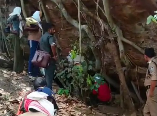 Skeleton of a woman wrapped in a blanket found in a forest cave in Sidhi