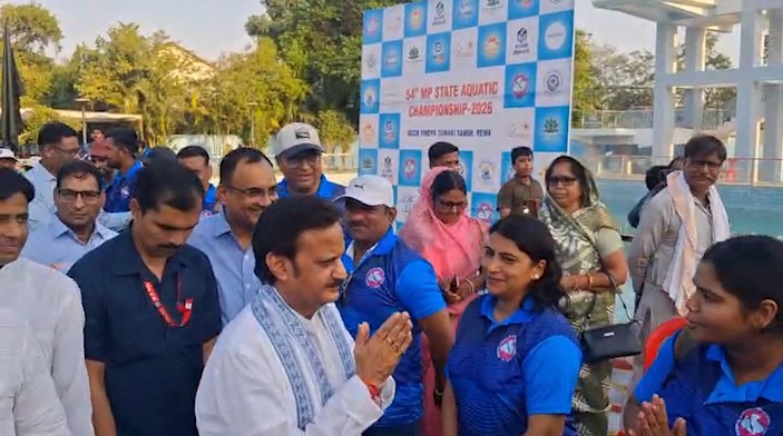 54th MP State Swimming Championship begins in Rewa